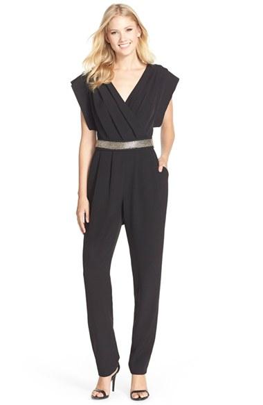 Women's Eliza J Belted Pleated Jumpsuit