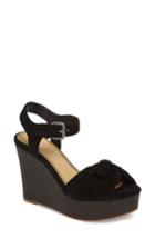 Women's Splendid Nada Platform Wedge Sandal M - Black