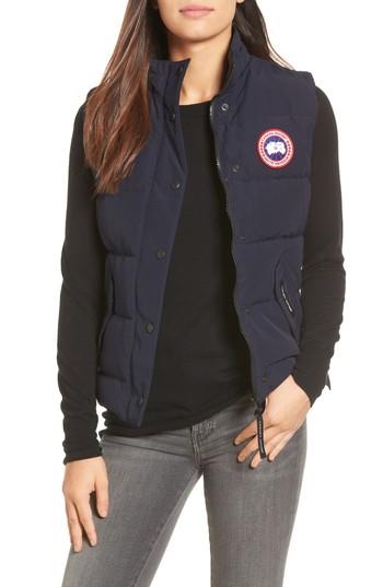 Women's Canada Goose 'freestyle' Slim Fit Down Vest (0) - Blue (online Only)
