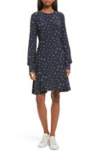 Women's Theory Floral Print Lace-up Silk Dress