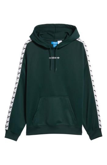 Men's Adidas Originals Tnt Logo Tape Pullover Hoodie - Green