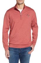 Men's Cutter & Buck Shoreline - Tampa Bay Buccaneers Half Zip Pullover, Size - Red