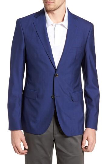 Men's Strong Suit Shelby Trim Fit Wool Blazer R - Blue