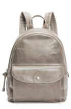 Frye Melissa Leather Backpack - Grey