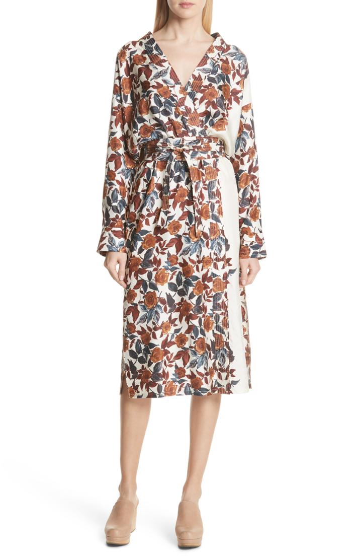 Women's Rachel Comey Toga Silk Wrap Dress - Brown