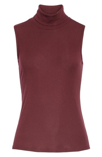 Women's Theory 'wendel' Sleeveless Turtleneck Top - Purple
