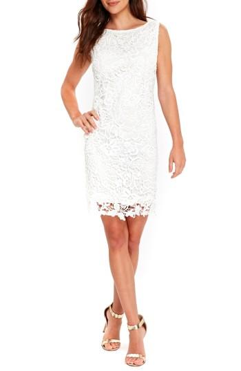 Women's Wallis Crochet Lace Shift Dress Us / 16 Uk - Ivory