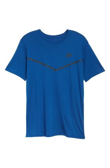 Men's Nike Nsw Tb Tech T-shirt, Size - Blue