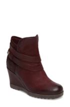 Women's Miz Mooz Narcissa Ankle Wrap Wedge Bootie Eu - Purple