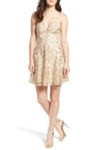 Women's Speechless Embroidered Fit & Flare Dress