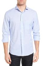 Men's New England Shirt Co. Regular Fit Stripe Sport Shirt - Blue