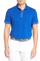 Men's Ted Baker London Playgo Piped Trim Golf Polo (xxl) - Blue