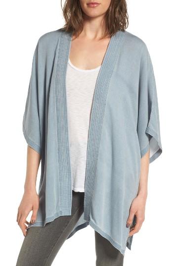 Women's Treasure & Bond Denim Kimono, Size - Blue
