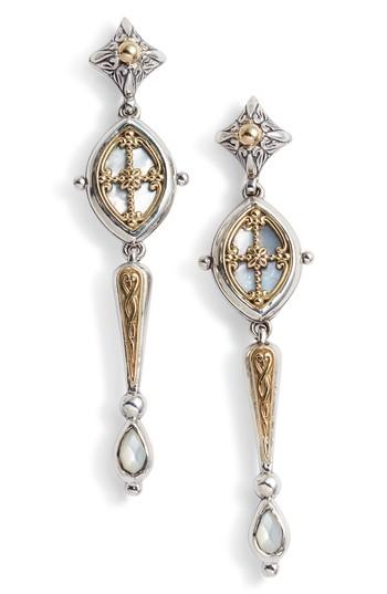 Women's Konstantino Etched Sterling & Pearl Earrings