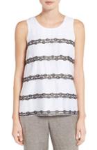 Women's Nic+zoe Squares Away Embroidered Tank