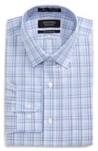 Men's Nordstrom Men's Shop Smartcare(tm) Traditional Fit Plaid Dress Shirt .5 32/33 - Purple