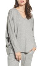 Women's Natori Retreat Sweater Knit Top - Grey