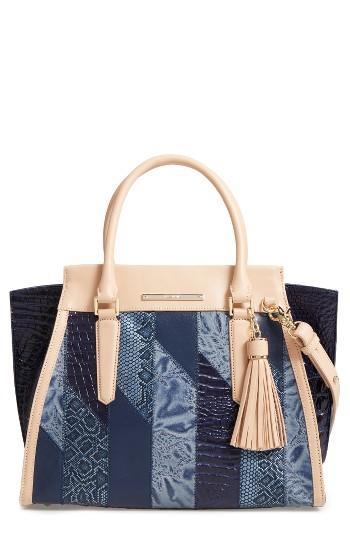 Brahmin Priscilla Leather Satchel - Blue