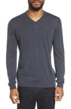Men's Ted Baker London V-neck Sweater (xl) - Black