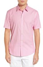 Men's Zachary Prell Dardano Trim Fit Print Sport Shirt, Size - Pink