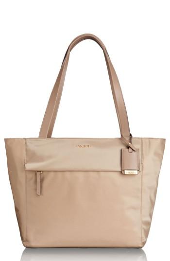 Tumi 'small M-tote' Nylon Tote - Beige