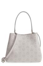 Mcm Sara Leather Convertible Hobo - Grey