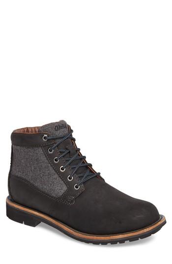 Men's Olukai Hualalai Plain Toe Boot M - Black