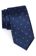 Men's Nordstrom Men's Shop Dapper Dot Silk Tie, Size - Blue