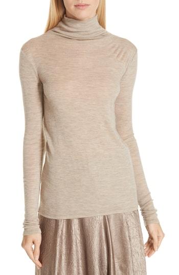 Women's Vince Wool Turtleneck Top - Beige