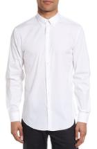 Men's Calibrate Trim Fit Stretch Woven Sport Shirt, Size - White