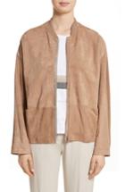 Women's Fabiana Filippi Beaded Suede Jacket Us / 40 It - Brown