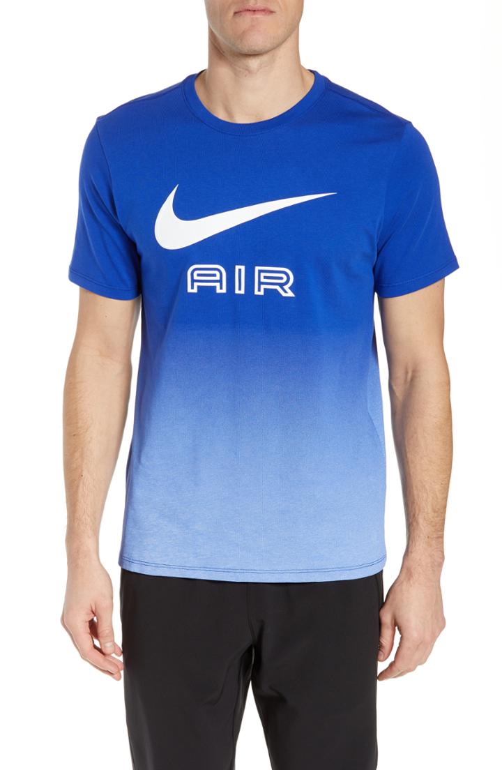 Men's Nike Air Ombre Logo T-shirt - Blue