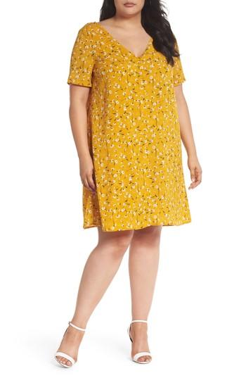 Women's Glamorous Floral Swing Shirtdress