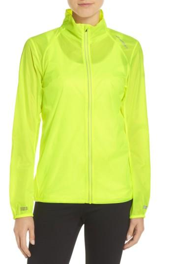 Women's Brooks Water Resistant Ripstop Jacket, Size - Yellow