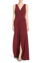 Women's Vera Wang Jersey Pleated Fit & Flare Gown