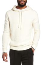 Men's Vince Wool Fleece Pullover Hoodie - Ivory