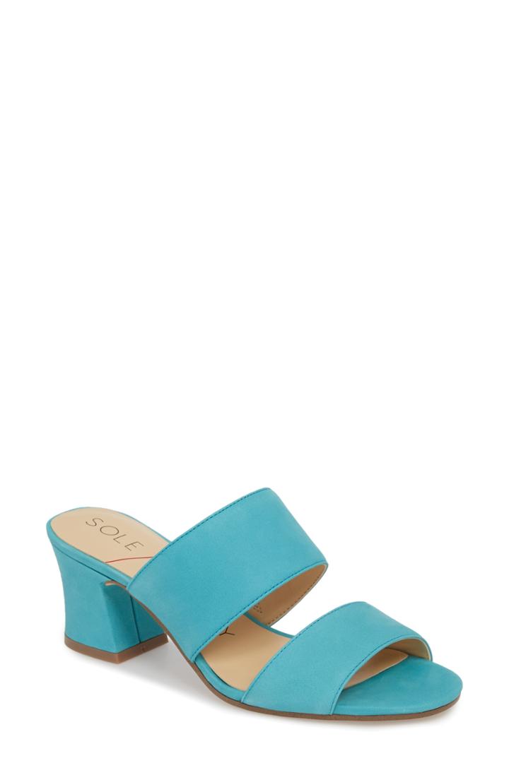 Women's Sole Society Heline Slide Sandal .5 M - Blue