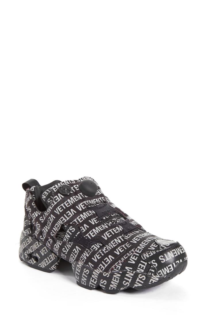 Women's Vetements Monogram Instapump Fury Sneaker Us / 36eu - Black