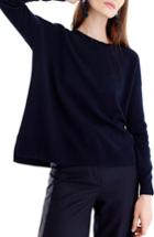 Women's J.crew Carine Relaxed Cashmere Sweater - Grey