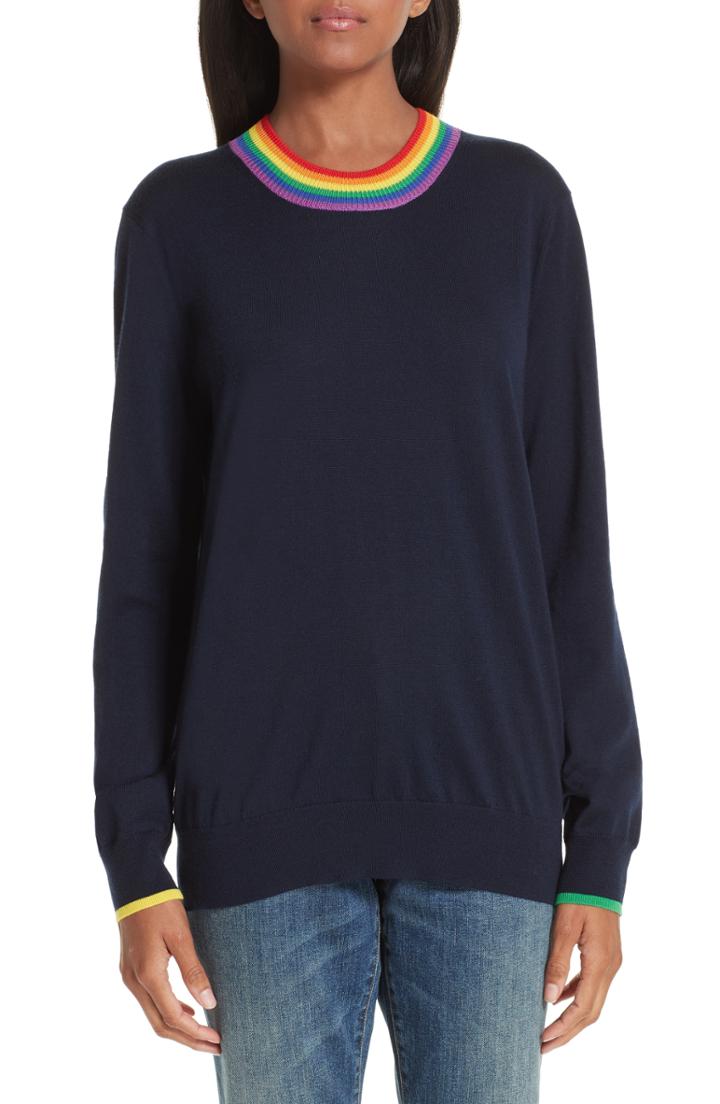 Women's Helmut Lang Brushed Wool & Alpaca Blend Sweater