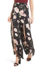 Women's Somedays Lovin Breaking Darkness Split Front Wide Leg Pants - Black