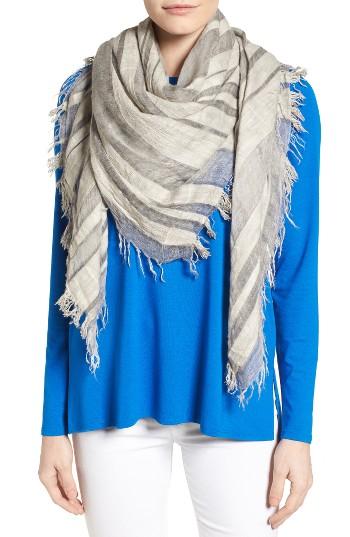 Women's Eileen Fisher Maltinto Organic Cotton & Modal Scarf, Size - Grey