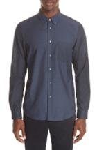 Men's Ps Paul Smith Mixed Print Sport Shirt, Size - Blue
