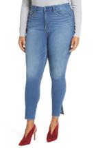 Women's Good American Good Legs Side Slit High Waist Skinny Jeans - Blue