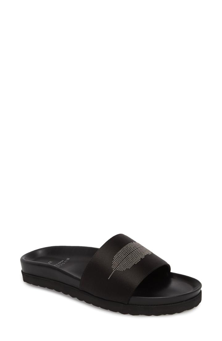 Women's Buscemi Satin Slide Sandal Us / 36eu - Black