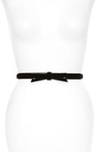 Women's Kate Spade New York Classic Velvet Bow Belt - Black/ Black