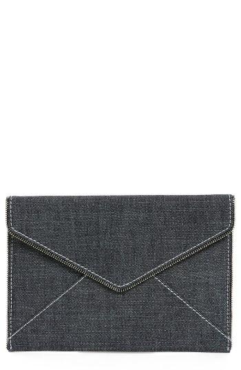 Rebecca Minkoff Leo Denim Envelope Clutch -