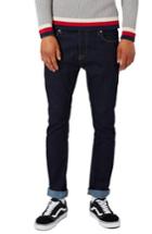Men's Topman Stretch Skinny Fit Raw Denim Jeans X 30 - Blue