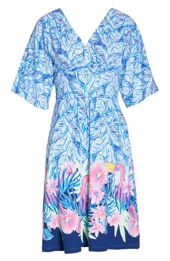 Women's Lilly Pulitzer Parigi Print Dress, Size - Blue