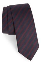 Men's Boss Stripe Tie, Size - Red